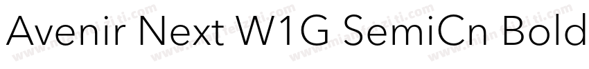 Avenir Next W1G SemiCn Bold字体转换